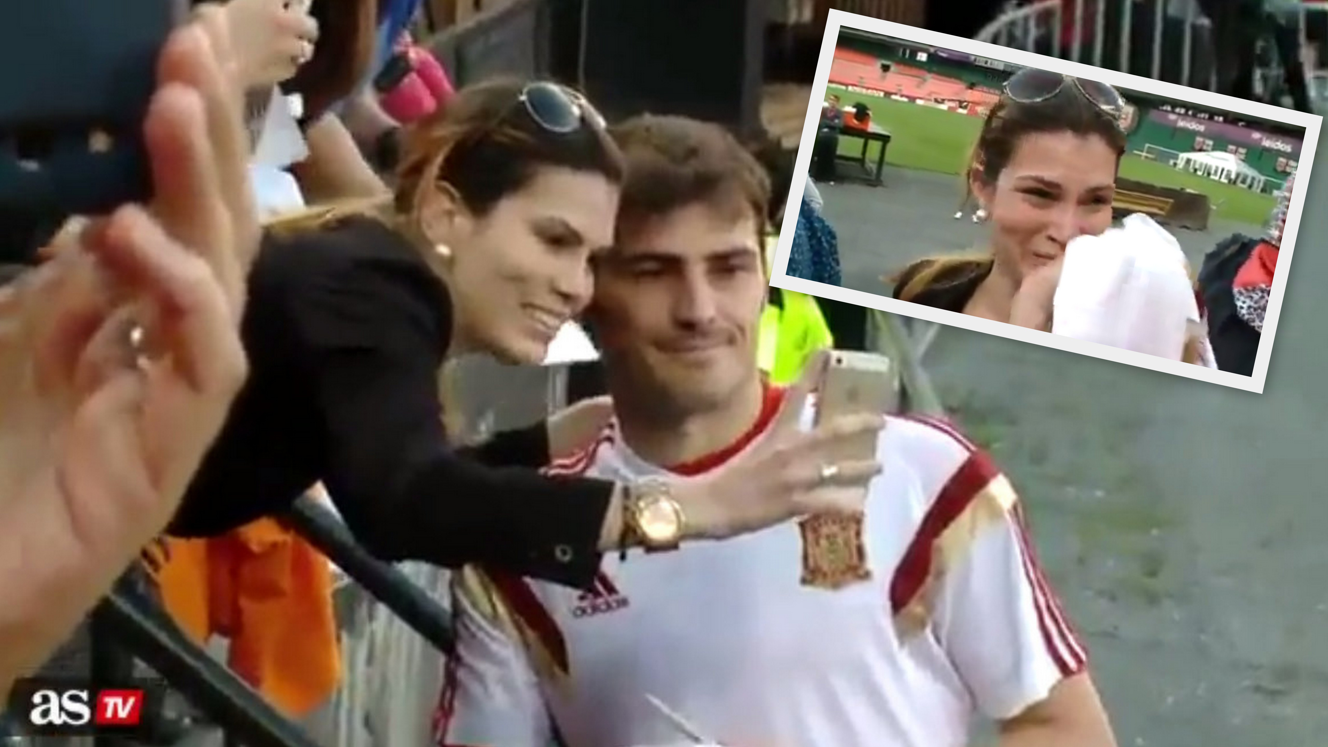 Iker Casillas a fanúšička_koláž